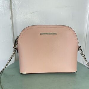 Steve Madden Pink Crossbody Bag Dome Shape Chain Strap